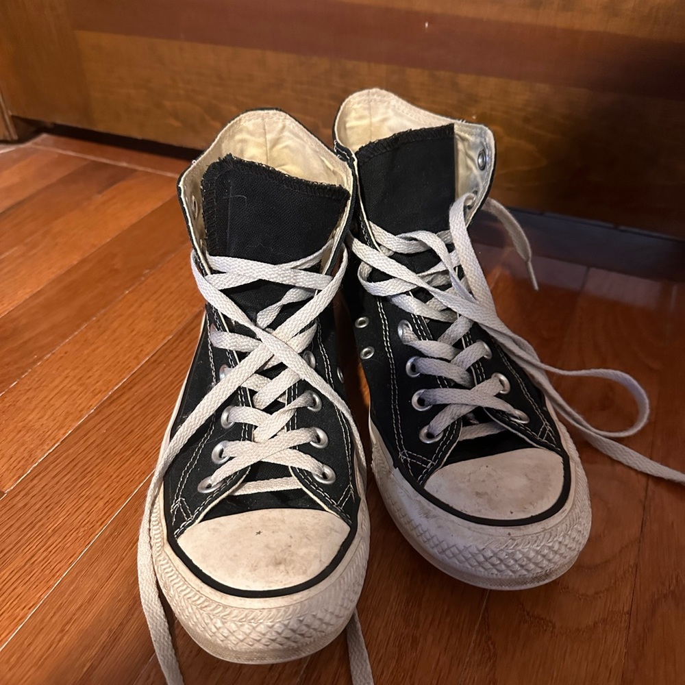 Black High-Top Sneakers